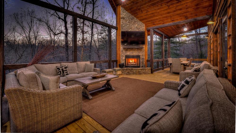 Luxe Mountain Retreat Villa Blue Ridge Buitenkant foto