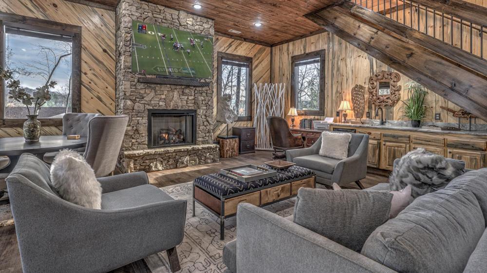 Luxe Mountain Retreat Villa Blue Ridge Buitenkant foto