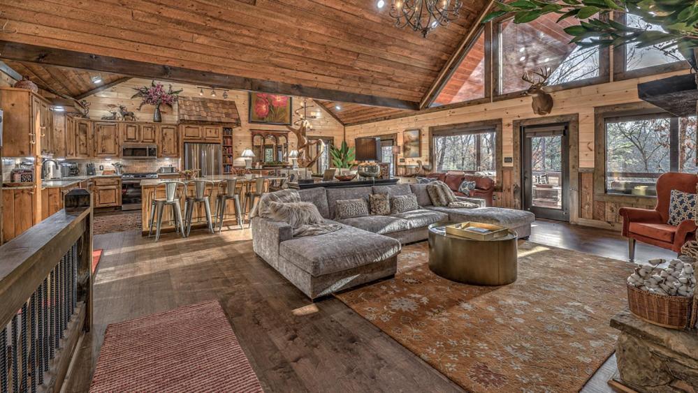 Luxe Mountain Retreat Villa Blue Ridge Buitenkant foto